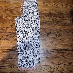Victoria's Secret Black and White Animal Print Pants